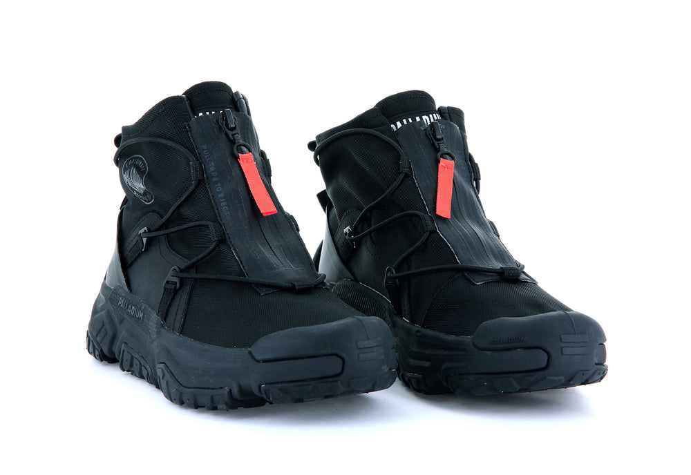 Zapatos Bajos Palladium OFF-GRID HI ZIP WATERPROOF + Hombre Negras | Costa Rica-29107